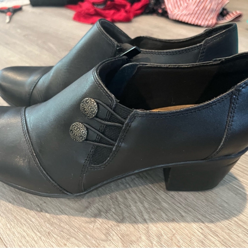 Clark’s booties. Never worn. Very comfortable. Brand new